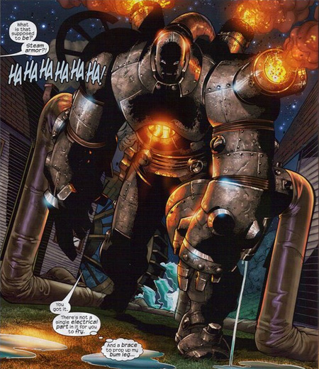 Steam Powered Iron Man from the recent Iron Man #8