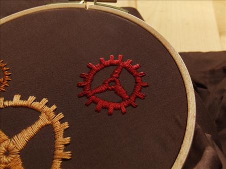 Cog Embroidery Tutorial