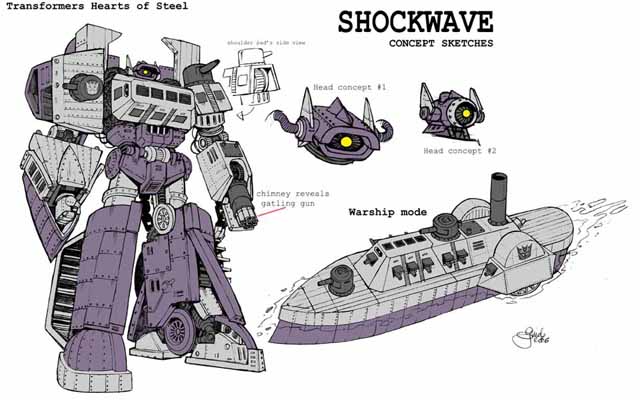 Shockwave, steampunk Transformer